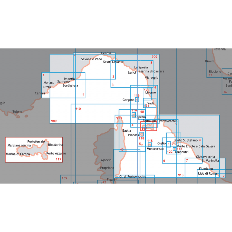 Carte Nautiche e Portolani ISOLA DEL GIGLIO ISTITUTO IDROGRAFICO (acq.min. unità) - immagine 3