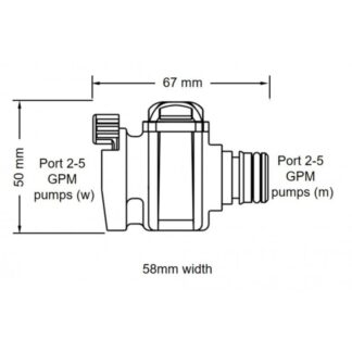 Accessori per Pompe FILTRO PORTAGOMMA 1/2' Flojet (acq.min. unità)