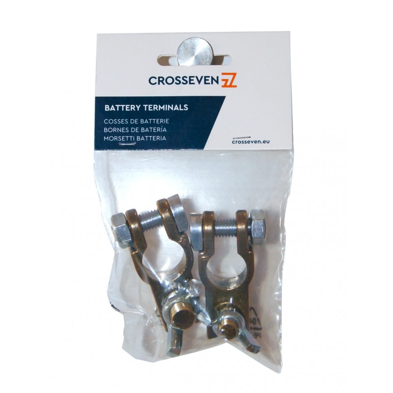 Batterie, Morsetti MORSETTO BATTERIA OTTONE M8- Crosseven (acq.min. unità) - immagine 2