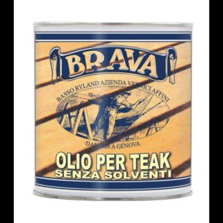 Impregnante e Vernici per Legno OLIO PER TEAK ALL'ACQUA LT.0,75 BRAVA (acq.min. unità)