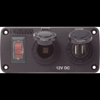 Prese e Spine PANNELLO 12V PRESA USB INTERRUTTORE Blue Sea (acq.min. unità)