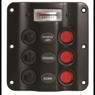 Pannelli di Comando Elettrici PANNELLO ELE. 3 INT+VOLTMETRO AAA (acq.min. unità)