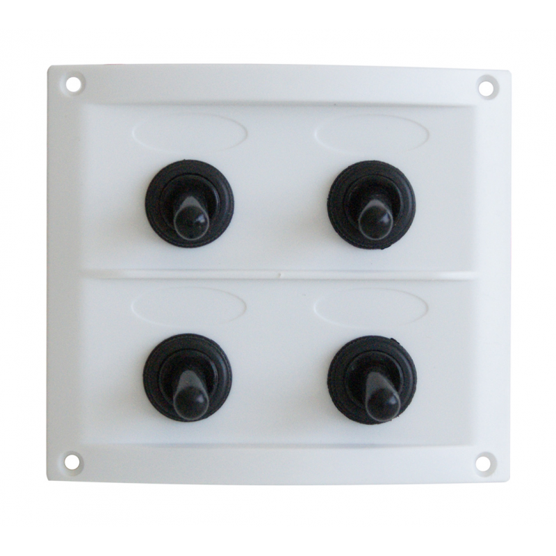 Pannelli di Comando Elettrici PANNELLO ELETTRICO BIANCO 4 INT. AAA (acq.min. unità)