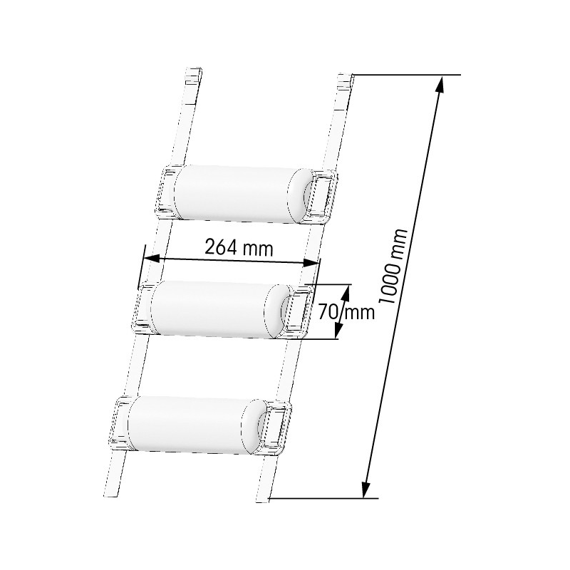 Parabordi Plastimo PARABORDO BLU NAVY 1/2RND Plastimo (acq.min. unità) - immagine 3