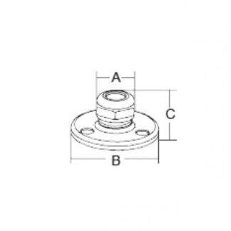 Passacavi in Acciaio, Ottone, Nylon PASSACAVO INOX 316 MM.32 Marine Town (acq.min. unità)