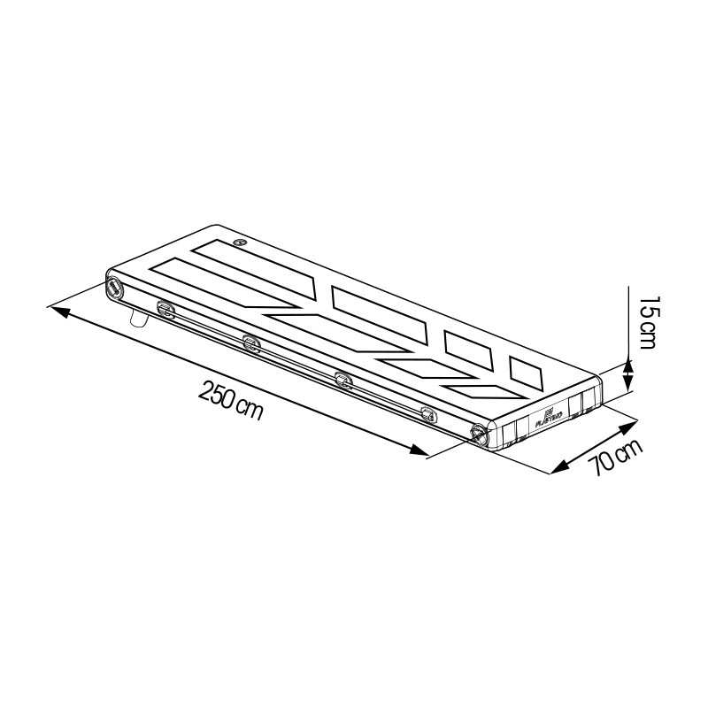 Passerelle Fisse, Pieghevoli PASSERELLA GONFIABILE GALLEGGIANTE Plastimo (acq.min. unità) - immagine 2