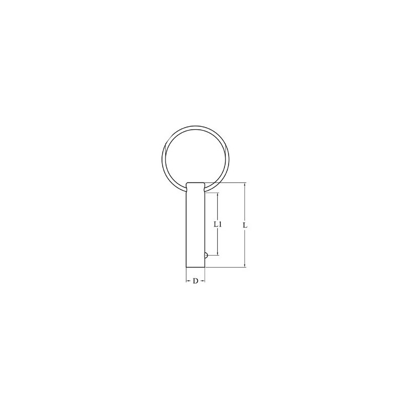 Accessori per Capottine PERNO IN ACCIAIO INOX Ø MM.8X25 (acq.min. unità) - immagine 2