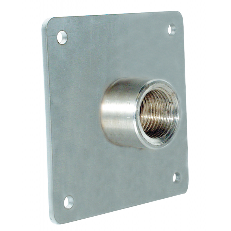 Raccorderia in Ottone PIASTRA INOX C/MANICOTTO DA 1'1/2 (acq.min. unità)