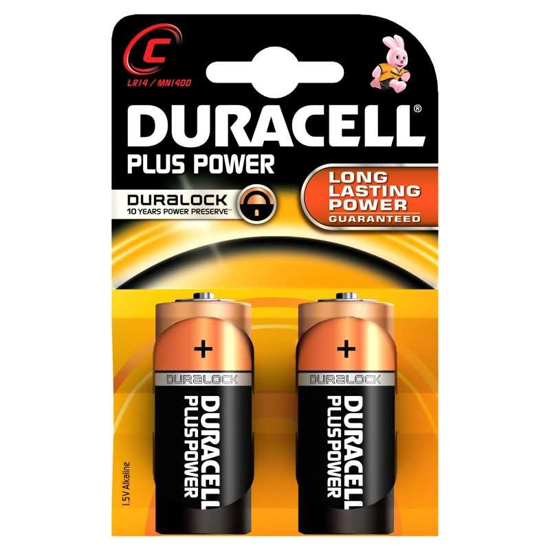 Batterie, Morsetti PILA ALC. POWER PLUS C 1/2 TORCIA Duracell (acq.min. unità)