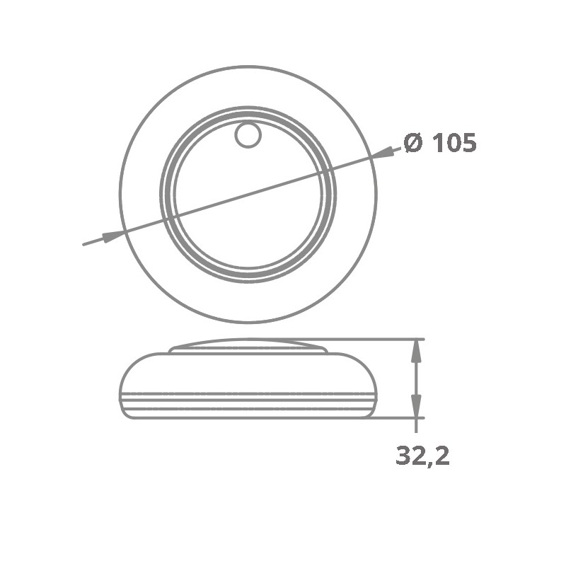Faretti e Plafoniere a Led PLAFONIERA 16 LED ATTIVAZIONE TOUCH AAA (acq.min. unità) - immagine 2
