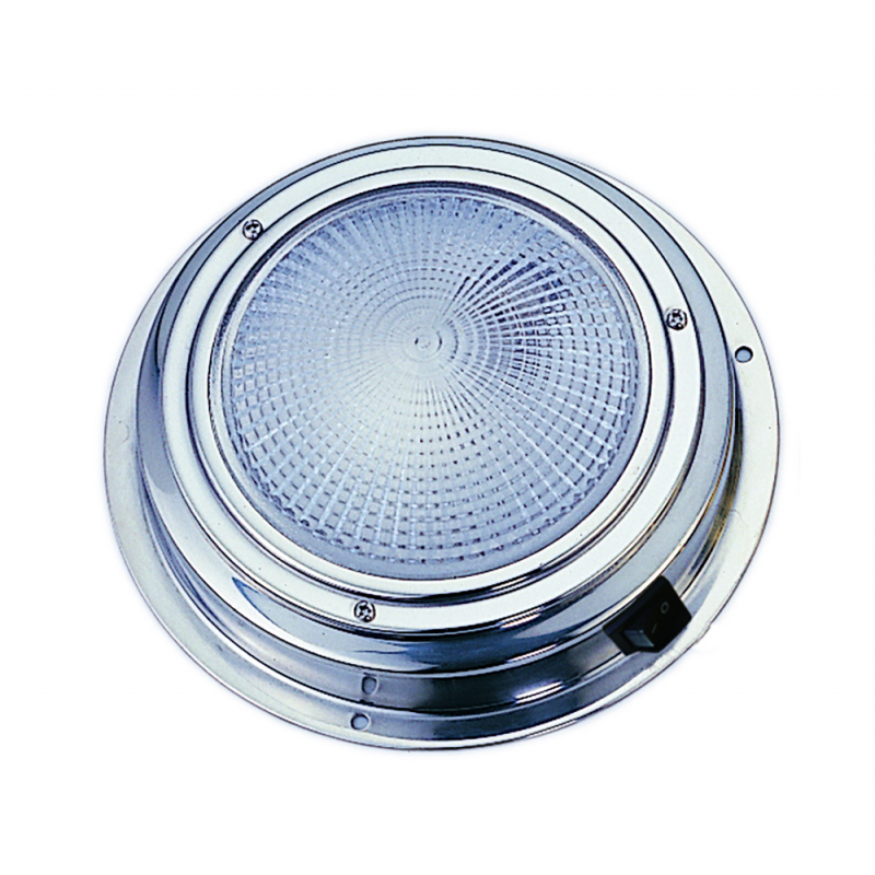 Faretti e Plafoniere a Led PLAFONIERA INOX A LED Ø MM.140x40h AAA (acq.min. unità)