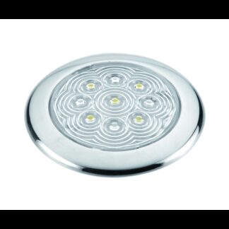 Faretti e Plafoniere a Led PLAFONIERA INOX A 5 LED Ø MM.94x11h AAA (acq.min. unità)