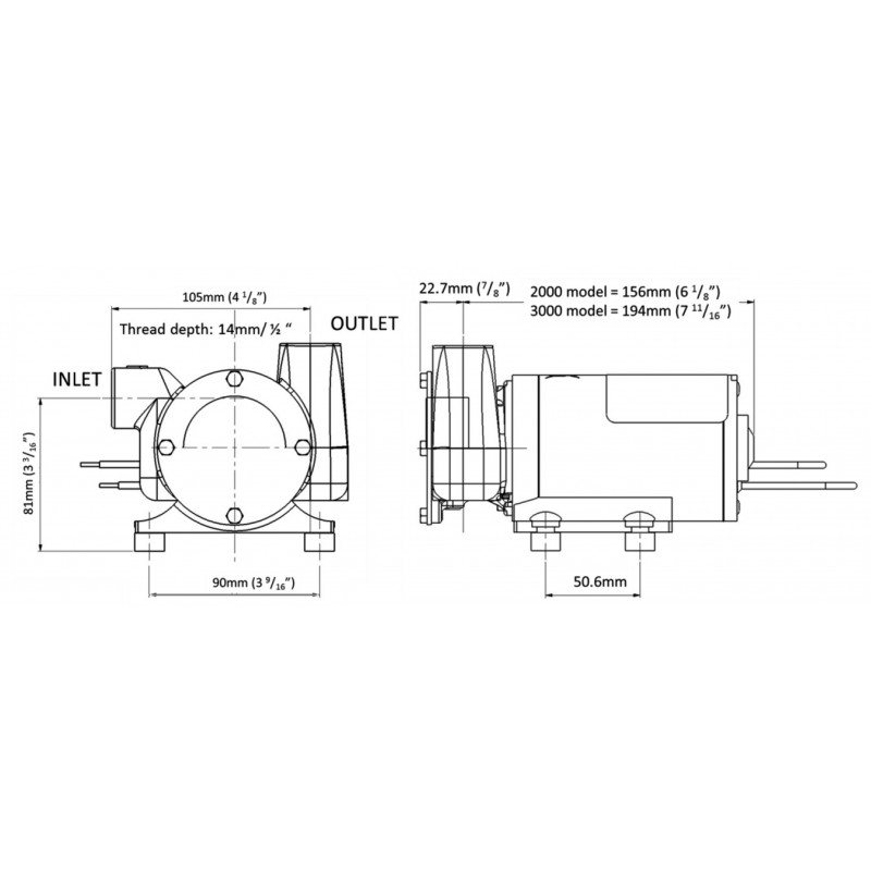 Pompe, Autoclavi Jabsco, Flojet UTILITY P. 2000 12V 23920-2423 Jabsco (acq.min. unità) - immagine 2