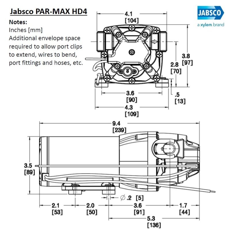Pompe, Autoclavi Jabsco, Flojet PAR MAX 4HD 24V 25PSI Jabsco (acq.min. unità) - immagine 2