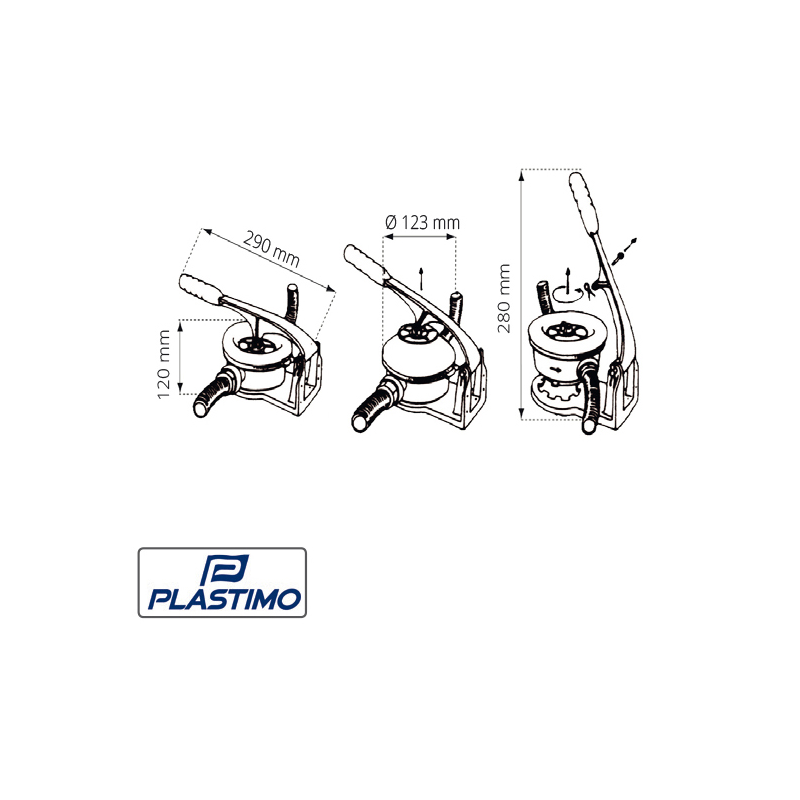 Pompe Manuali POMPA DI SENTINA A MEMBRANA Plastimo (acq.min. unità) - immagine 2