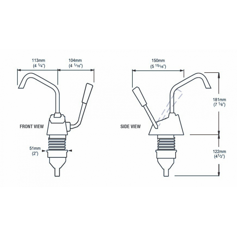 Pompe Manuali POMPA A MANO FLIPPER FRESH STD MK4 Whale (acq.min. unità) - immagine 2