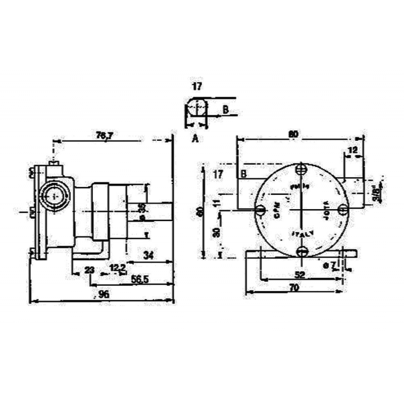 Pompe Raffredamento Motore POMPA PM15 Ancor (acq.min. unità) - immagine 2