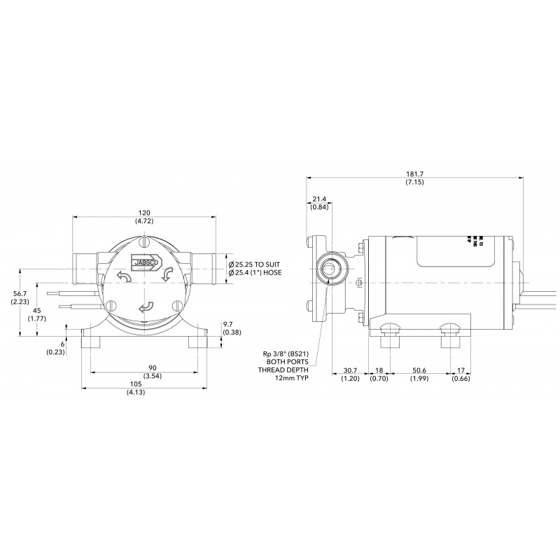 Pompe, Autoclavi Jabsco, Flojet JUNIOR PUPPY 12V Jabsco (acq.min. unità) - immagine 2