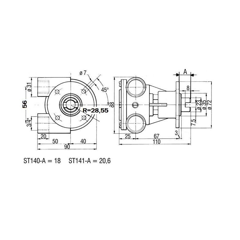 Pompe Raffredamento Motore POMPA ST140 Ancor (acq.min. unità) - immagine 2