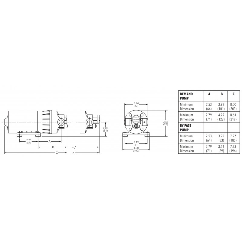 Pompe, Autoclavi Jabsco, Flojet MPU 24V B/B 2C SW60 Flojet (acq.min. unità) - immagine 2