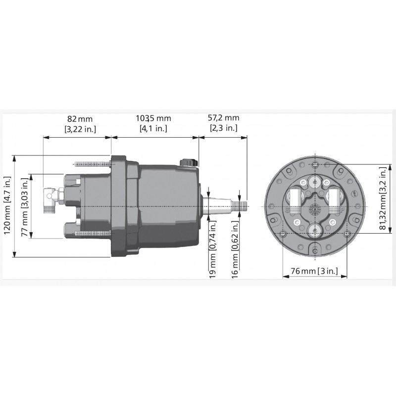 Timonerie Idrauliche Ultraflex POMPA UP20F Ultraflex (acq.min. unità) - immagine 2