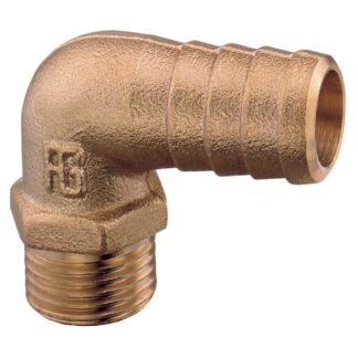 Raccorderia in Ottone PORTAGOMMA CURVO DA 1'1/2X40 Guidi (acq.min. unità)