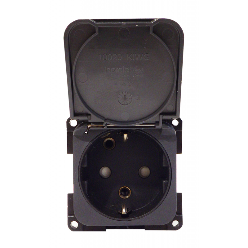 Prese e Spine PRESA 230 V. SCHUKO C/COPERCHIO CBE (acq.min. unità)