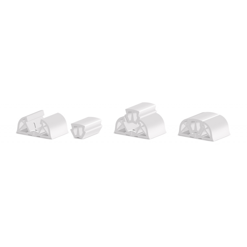 Profili Radial, Bino, Bumper PROFILO BUMPER 160 BIANCO MT 2 Tessilmare (acq.min. unità) - immagine 3