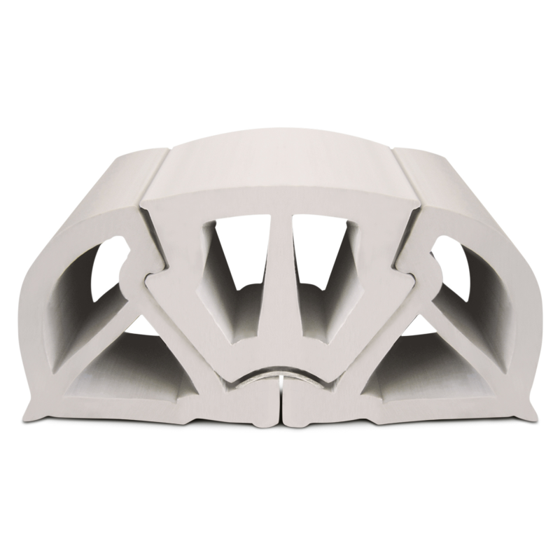 Profili Radial, Bino, Bumper PROFILO BUMPER 160 BIANCO MT 2 Tessilmare (acq.min. unità)