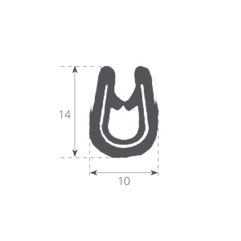 Profili di Finitura PROFILO PVC NERO MT50 (acq.min. unità) - immagine 2