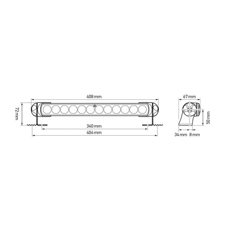 Proiettori Fissi, Manuali SEA HAWK 350 BIANCO ILLUM. DIFFUSA Hella marine (acq.min. unità) - immagine 3