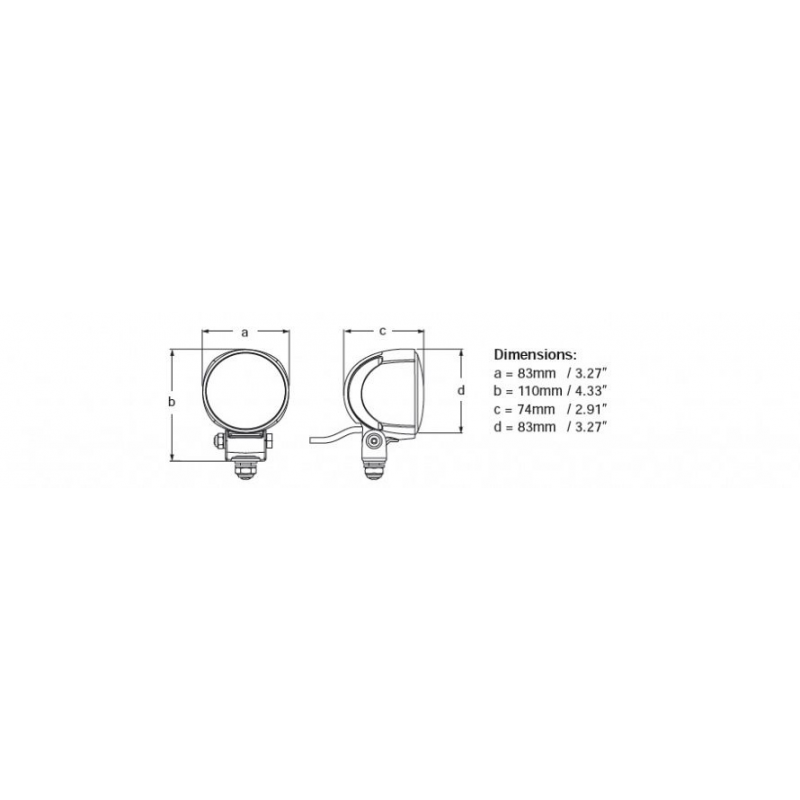 Proiettori Fissi, Manuali PROIETTORE A LED M70 RAGGIO LUNGO Hella marine (acq.min. unità) - immagine 3