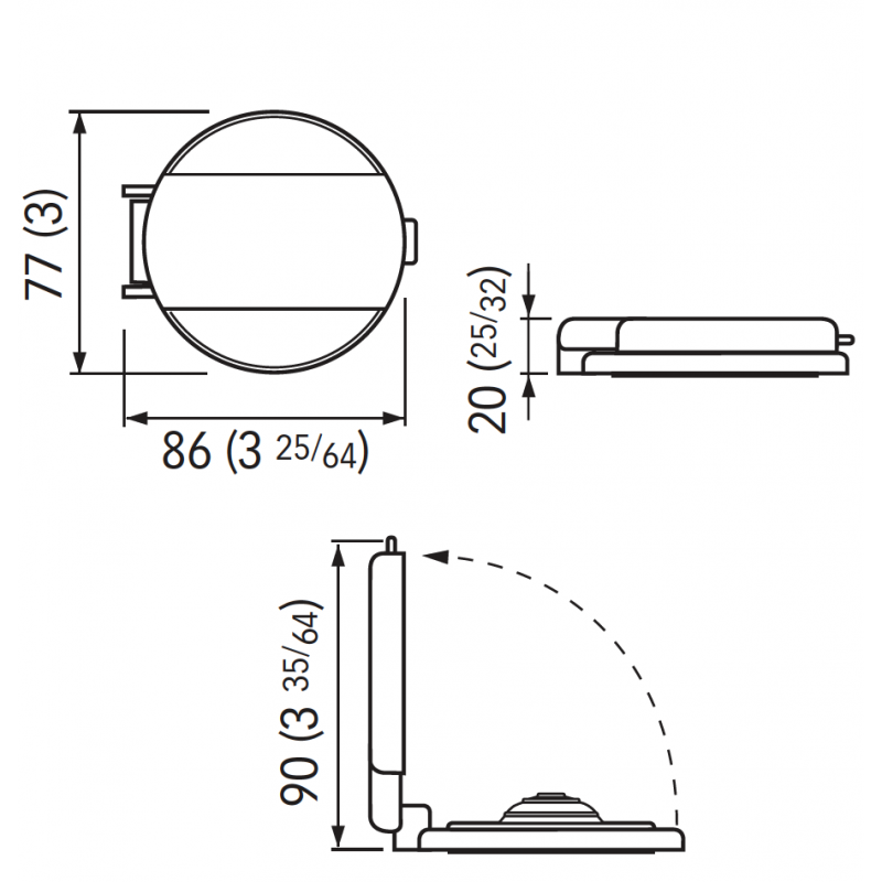 Accessori per Verricelli Quick PULSANTE A PIEDE NERO DOWN Quick (acq.min. unità) - immagine 3