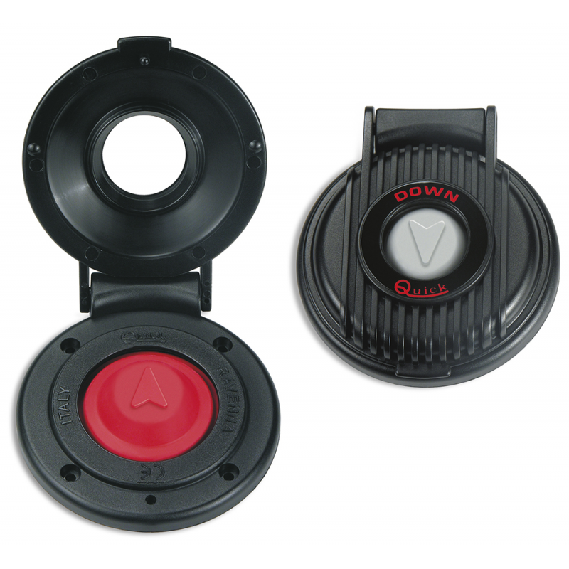 Accessori per Verricelli Quick PULSANTE A PIEDE NERO DOWN Quick (acq.min. unità)