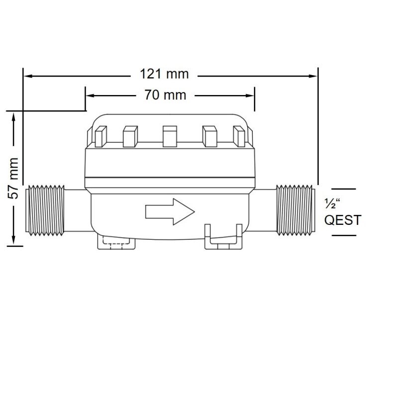 Accessori per Pompe FILTRO PORTAGOMMA FILETTATO Jabsco (acq.min. unità) - immagine 2