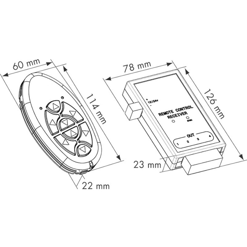 Accessori per Verricelli Lofrans' RADIO REMOTE CONTROL Lofrans (acq.min. unità) - immagine 2