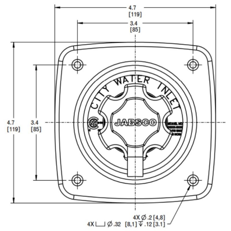 Accessori per Pompe REGOLATORE PRESS. BIANCO 44412-1045 Jabsco (acq.min. unità) - immagine 2