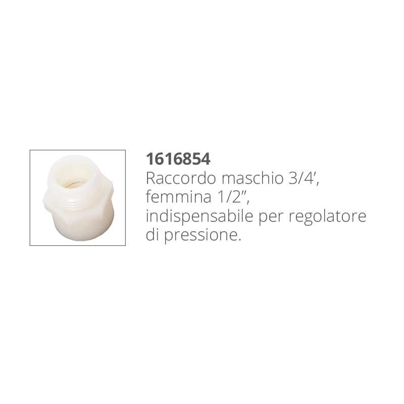 Accessori per Pompe REGOLATORE DI PRESSIONE CROMATO Uflex (acq.min. unità) - immagine 2