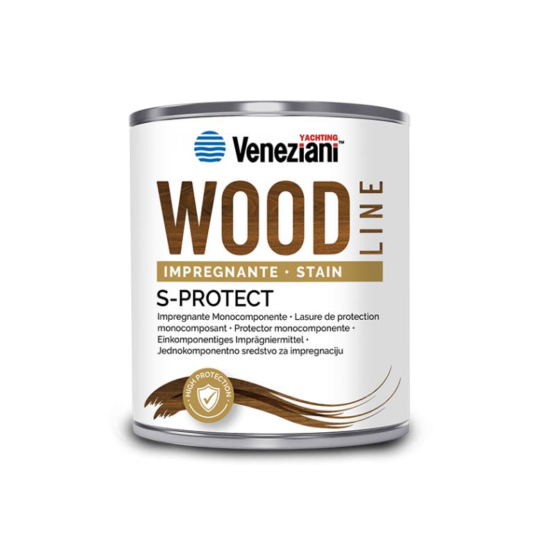 Impregnante e Vernici per Legno S-PROTECT TEAK LT.0,750 Veneziani (acq.min. unità)