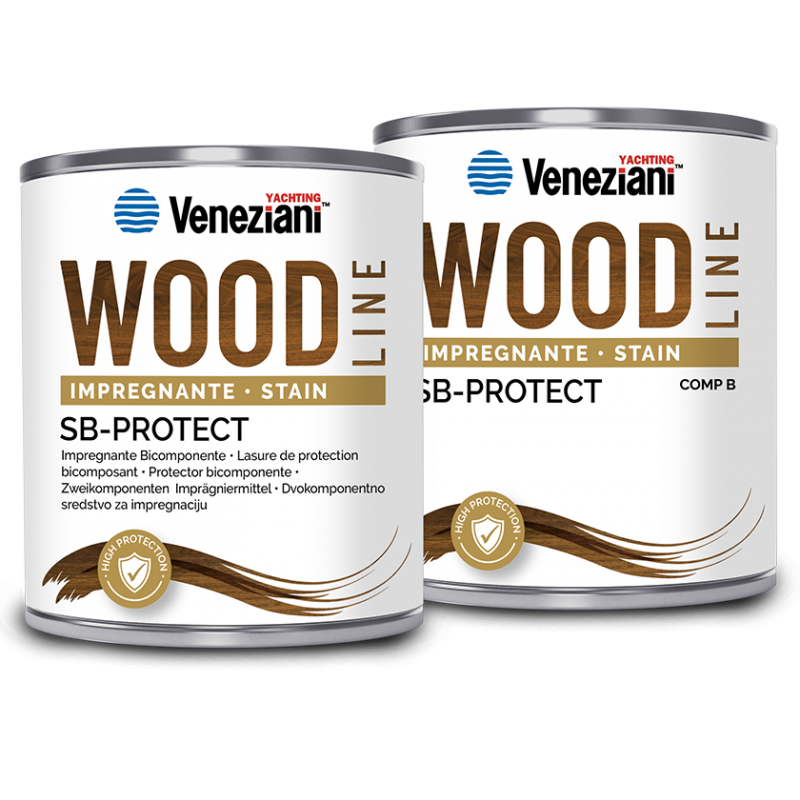 Impregnante e Vernici per Legno SB-PROTECT BICOMPONENTE LT.1 Veneziani (acq.min. unità)