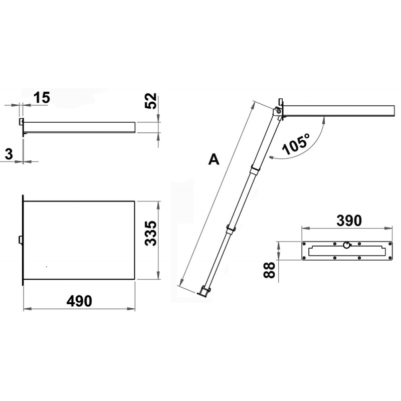 Scalette Telescopiche SCALETTA INOX AD INCASSO 4 gr. Douglas Marine (acq.min. unità) - immagine 3