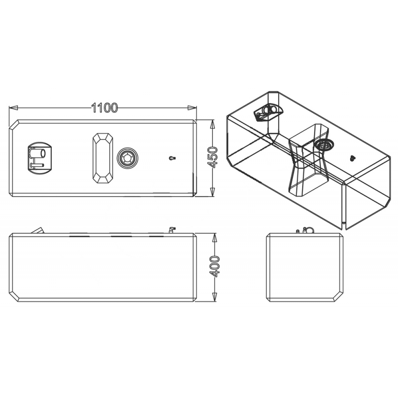 Serbatoi Carburante Grandi Capacita SERBATOIO CARBURANTE LT.160 SIC DIVISIONE ELETTRONICA (acq.min. unità) - immagine 2