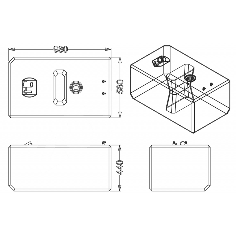 Serbatoi Carburante Grandi Capacita SERBATOIO CARBURANTE LT.207 SIC DIVISIONE ELETTRONICA (acq.min. unità) - immagine 2
