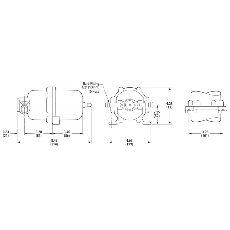 Accessori per Pompe SERBATOIO ACCUM. MINI 30573-0003 Jabsco (acq.min. unità) - immagine 2