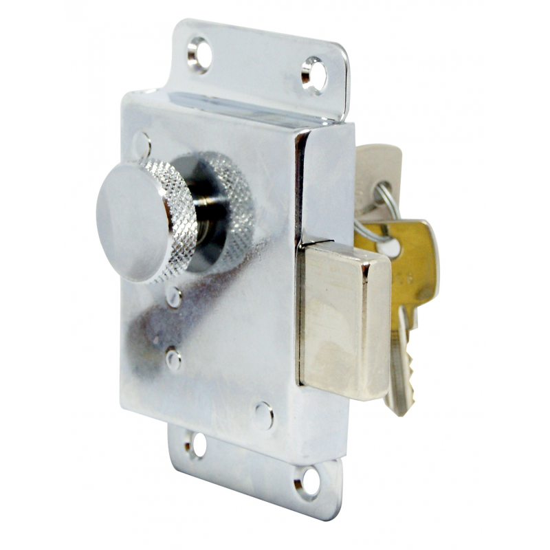 Serrature Porte e Maniglie SERRATURA IN OTTONE CROMATO H30 (acq.min. unità)