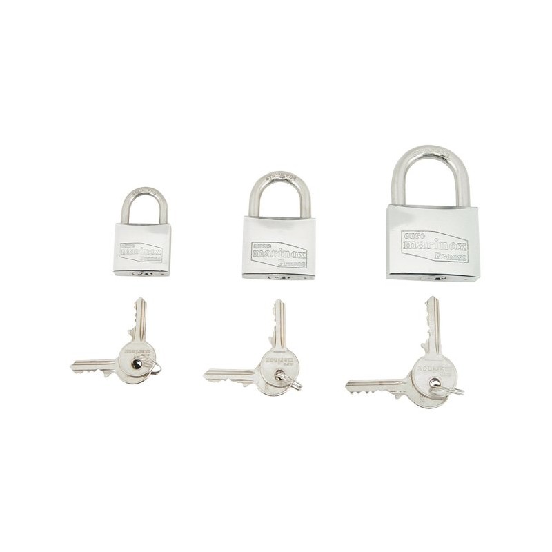 Lucchetti SET 3 LUCCHETTI INOX 30MM 1 CHIAV Plastimo (acq.min. unità)