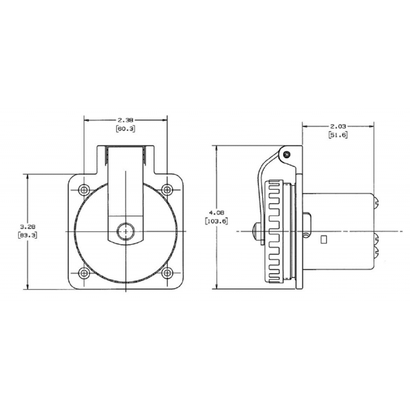 Prese, Spine da Banchina Hubbel SPINA INOX 50 AMP. Hubbell (acq.min. unità) - immagine 2