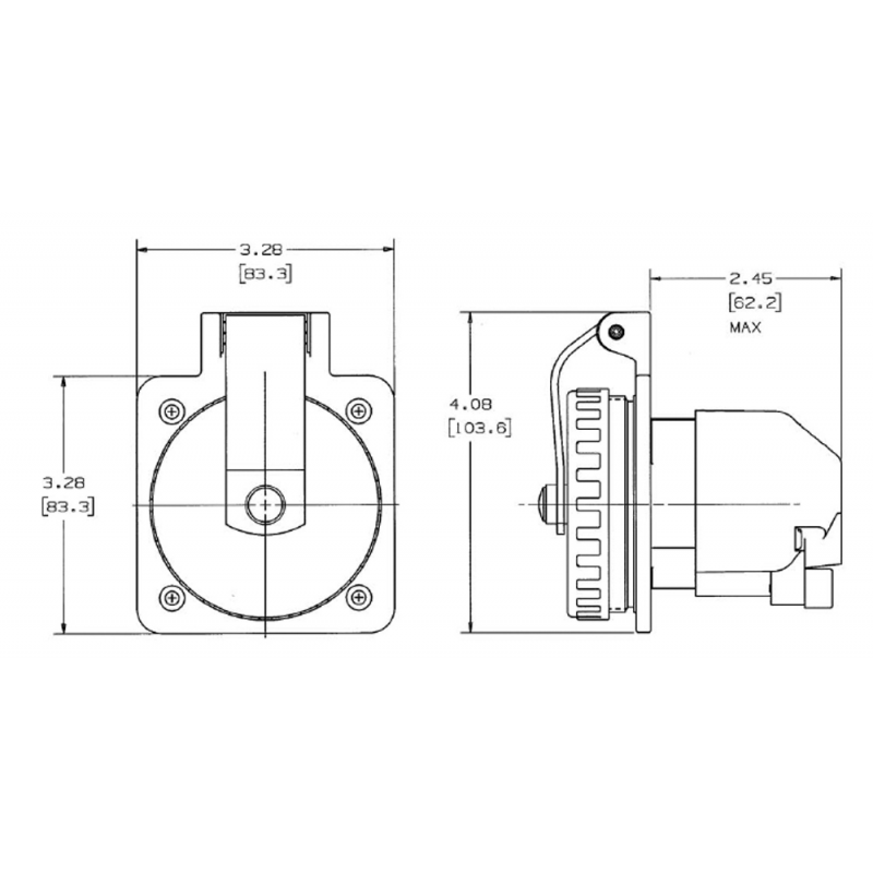 Prese, Spine da Banchina Hubbel SPINA INOX 16 AMP. Hubbell (acq.min. unità) - immagine 2