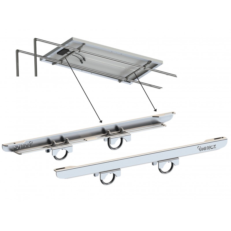 Pannelli Fotovoltaici DOPPIO SUPPORTO PER PANNELLO 100W Uniteck (acq.min. unità)
