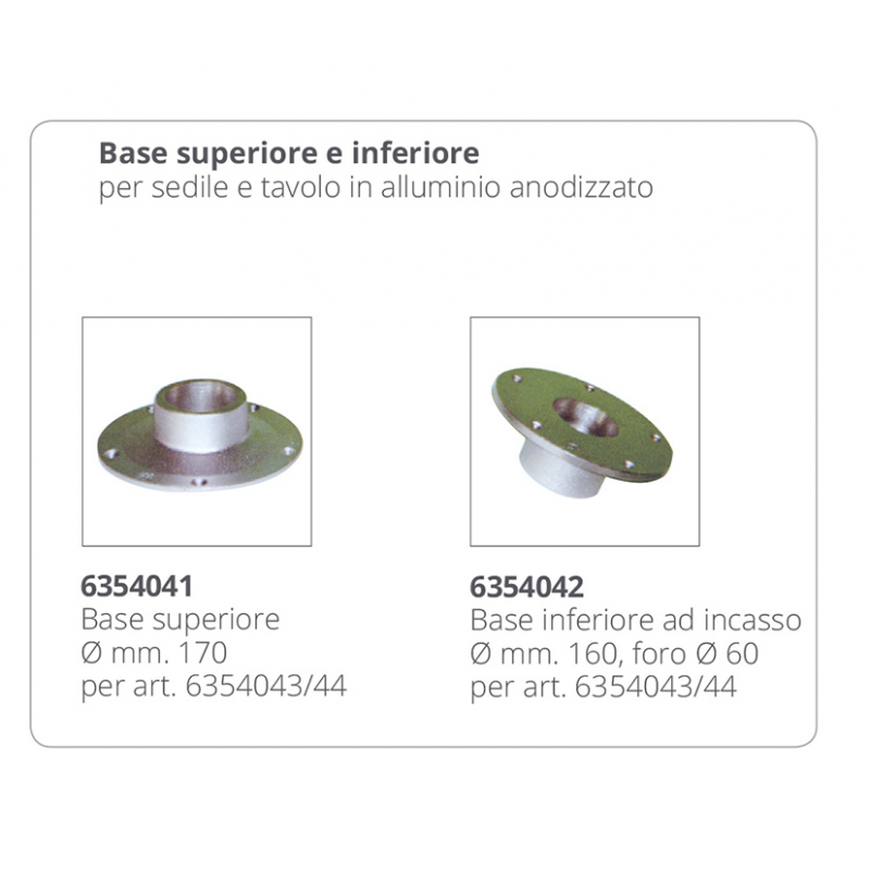 Tavoli e Supporti per Tavoli TUBO Ø MM.60 H. MM.600 Safe (acq.min. unità) - immagine 2